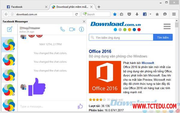 Tải phần mềm Facebook Messenger cho Firefox