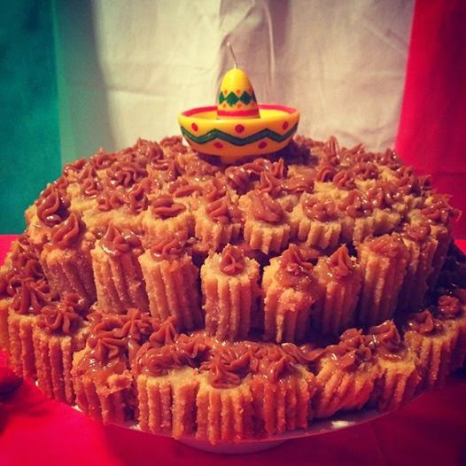 culinária-gastronomia-receita-festa temática mexicana-bolo churros