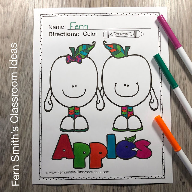 Click Here to Download This Apples Coloring Pages Resource For Your Classroom Today!