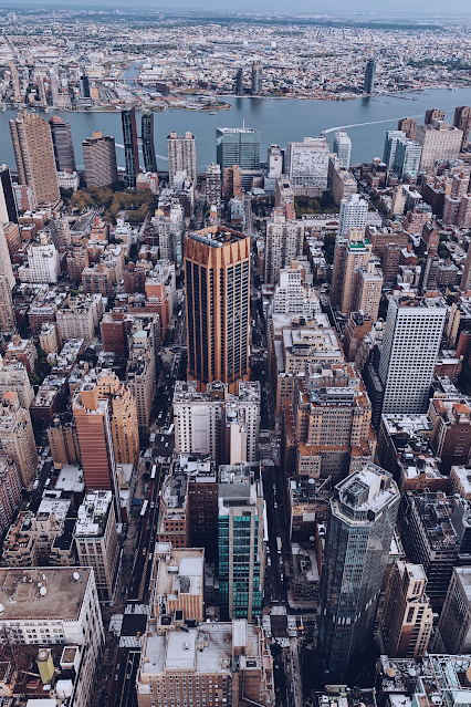 New York City Manhattan Skyline Aerial