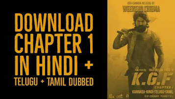 KGF Chapter: 1 Download In Hindi Dubbed by Filmyzilla 2019