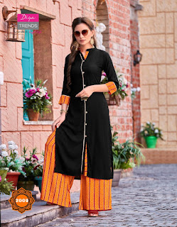 Diya trendz biba vol 2 kurti with palazzo