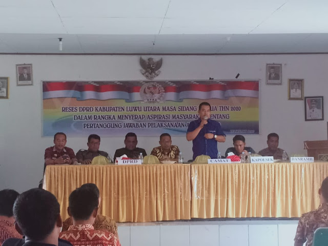  Anggota DPRD Luwu Utara Mengadakan Reses Masa Sidang Ke-2 Di Kantor Camat Mappideceng