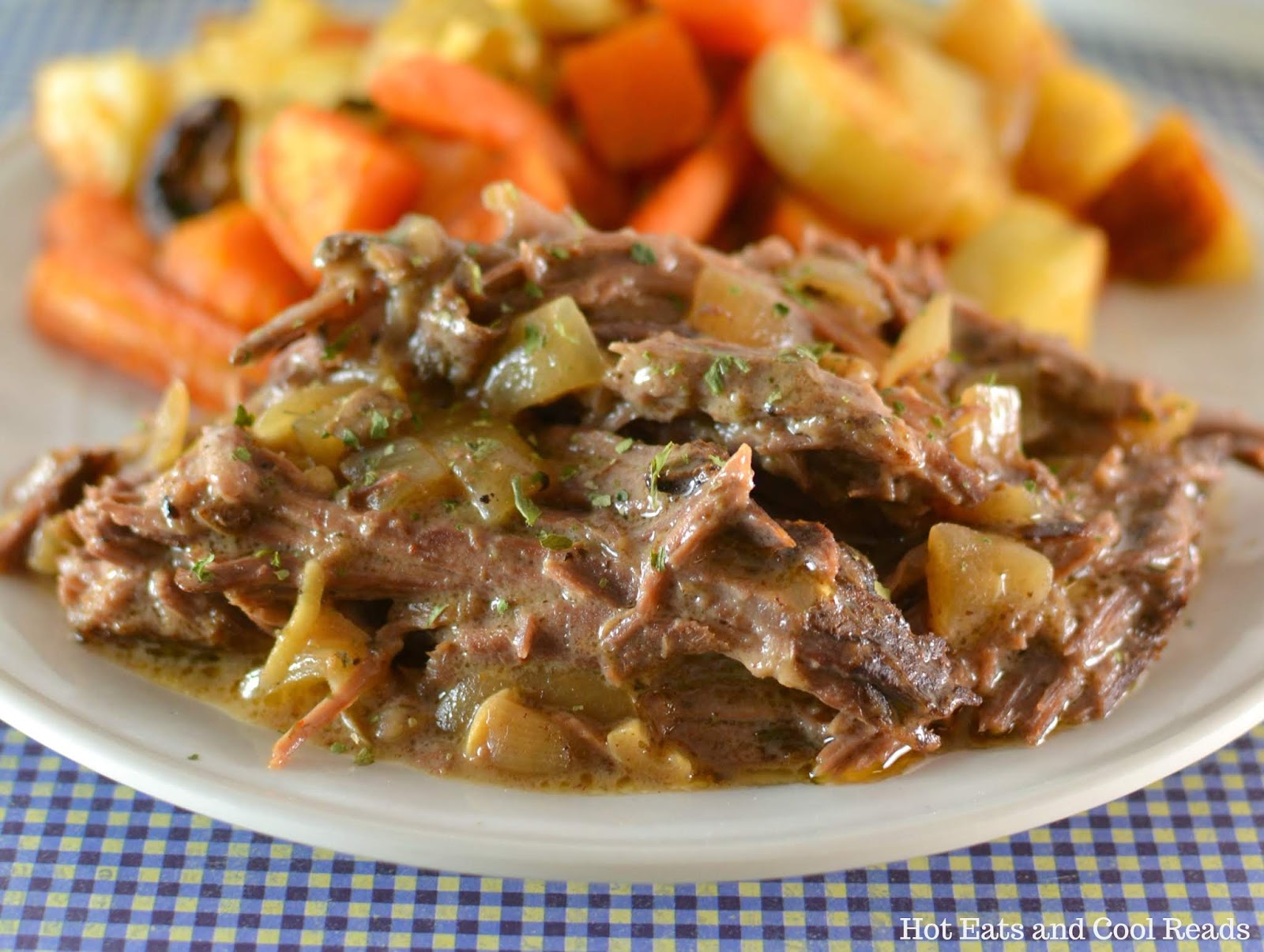 Creamy Slow Cooker Garlic & Onion Beef Roast Recipe