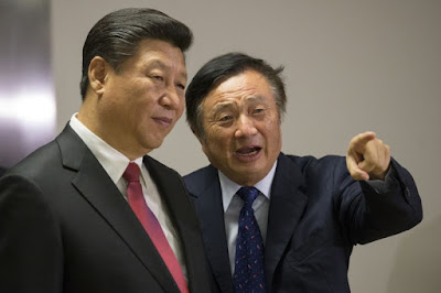 Xi Jinping with Huawei President Ren Zhengfei.