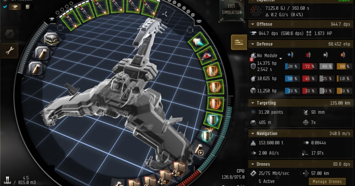 EVE Online Mission Scorpion Navy Issue Level 4 Mission Fit