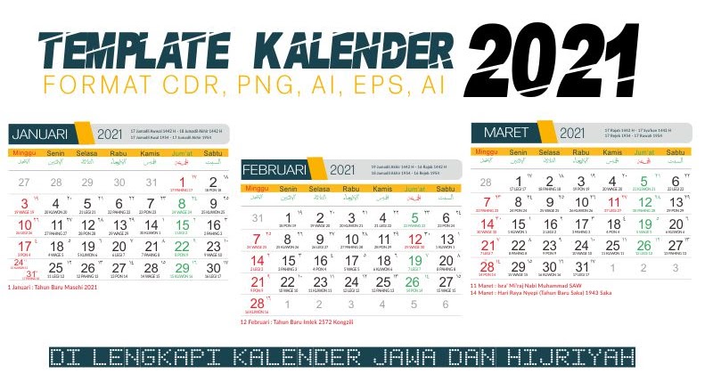 Template Kalender  2021  CDR  PNG AI PSD PDF Gratis 100 