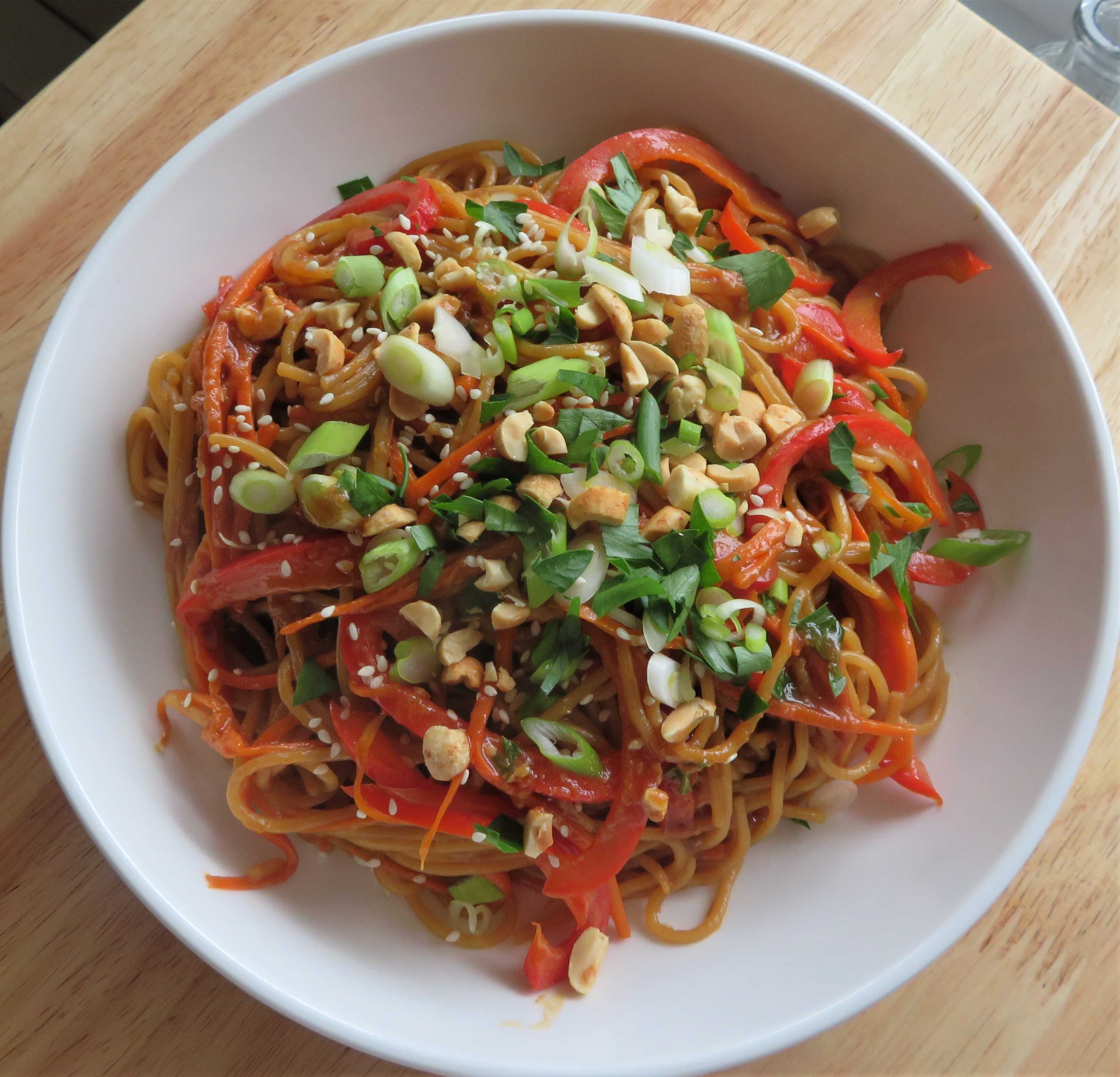 Peanut Sauced Easy Thai Noodles (small batch) The English Kitchen