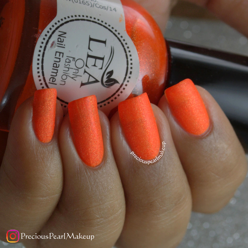 preciouspearlmakeup: Matte Orange Nails
