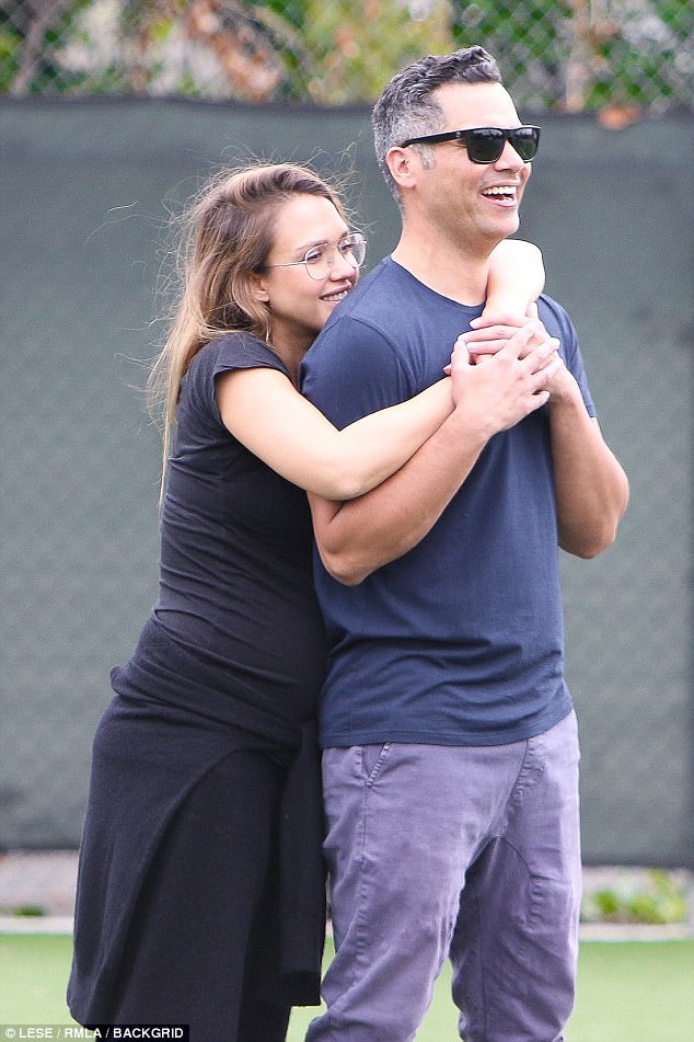Jessica Alba Flaunts Growing Baby Bump At Child’s Socccer Game