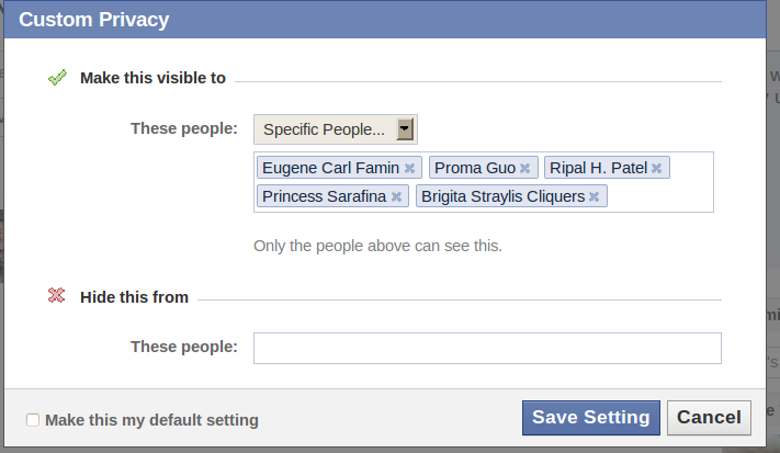 Hide your Status updates From Certain People on facebook. - Learn