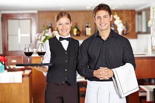 waitress waiter steward hotels