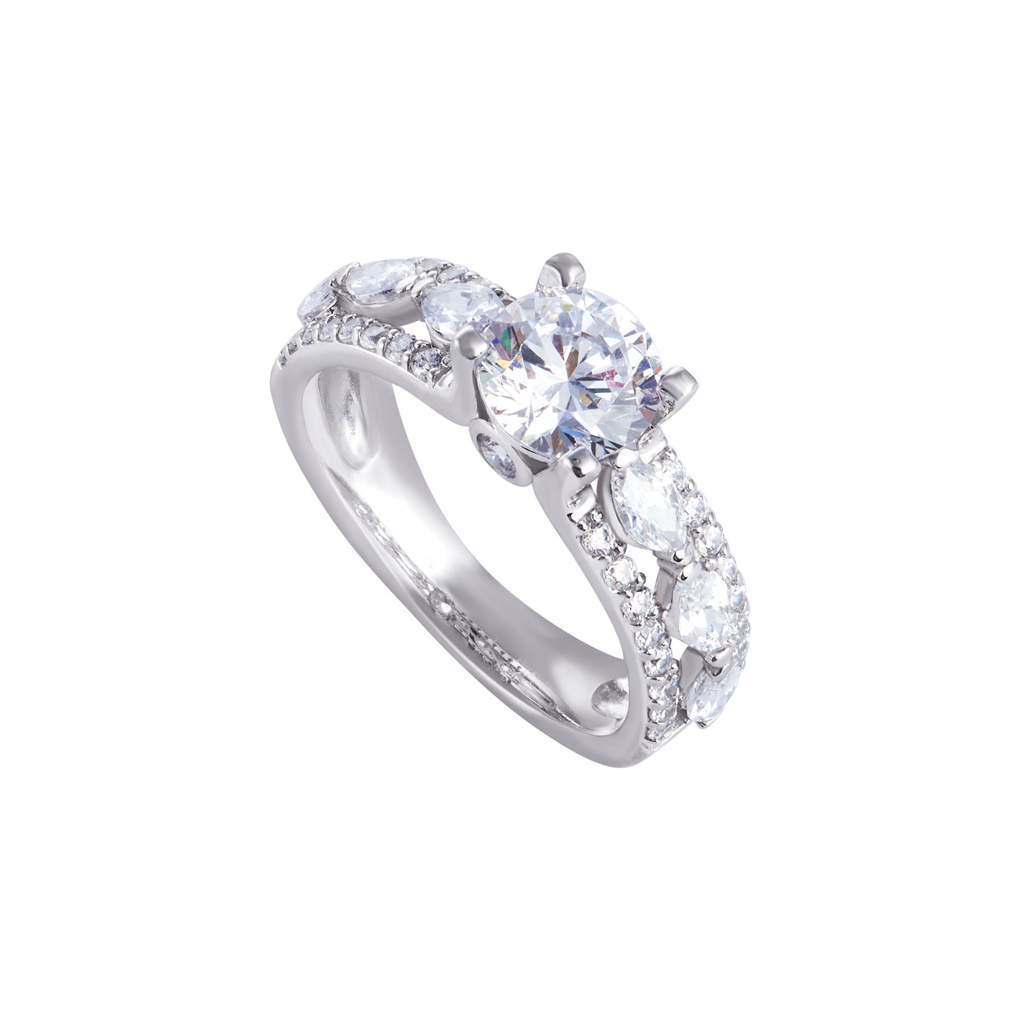 Nhẫn bạc đính đá PNJSilver XMXMK000191