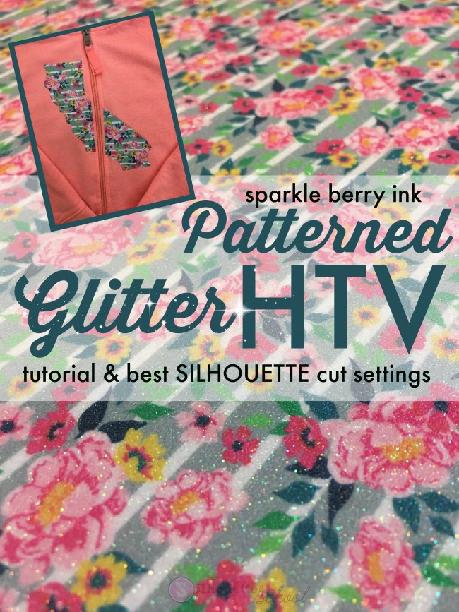 Sparkle Berry Glitter HTV Tutorial and Best Silhouette Cut Settings