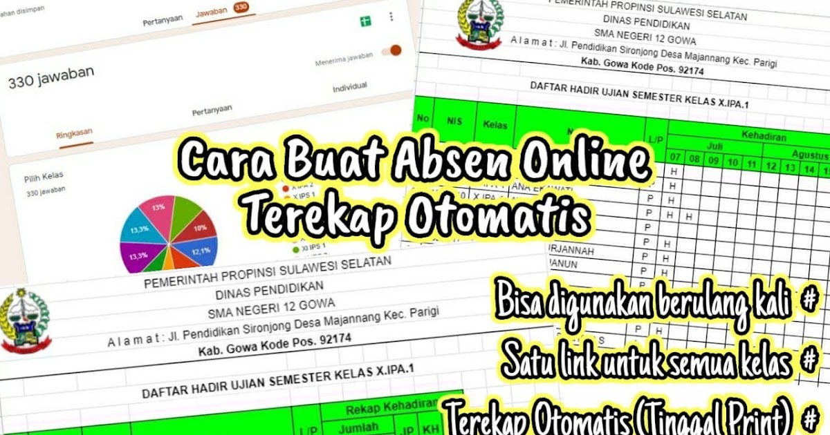 Cara Buat Absen Online dengan Google Form Terekap Otomatis