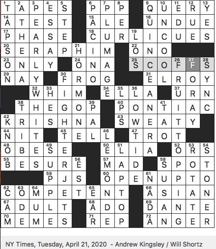 Rex Parker Does The Nyt Crossword Puzzle Parthenon Dedicatee Tue 4 21 Big French Daily Ottawa Chief Who Shares His Name With Automobile Someone Hell Bent On Writing