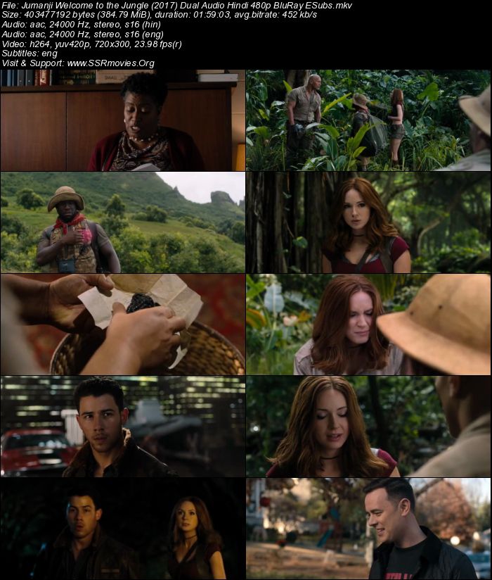 Jumanji Welcome to the Jungle (2017) Dual Audio Hindi ORG 480p BluRay