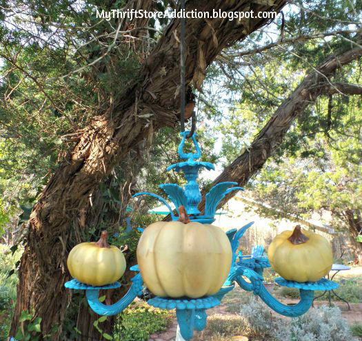 Pumpkin chandelier