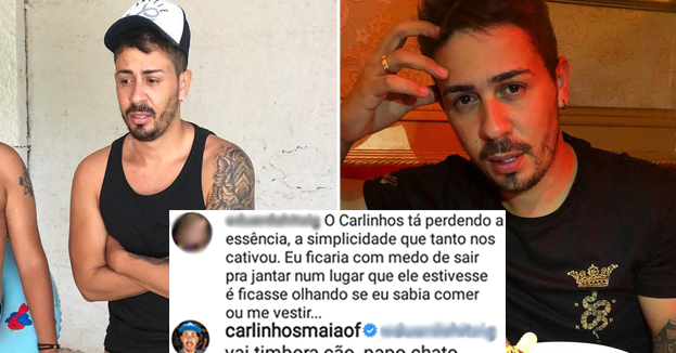 Carlinhos Maia recebe crítica de fã sobre ter perdido sua ...