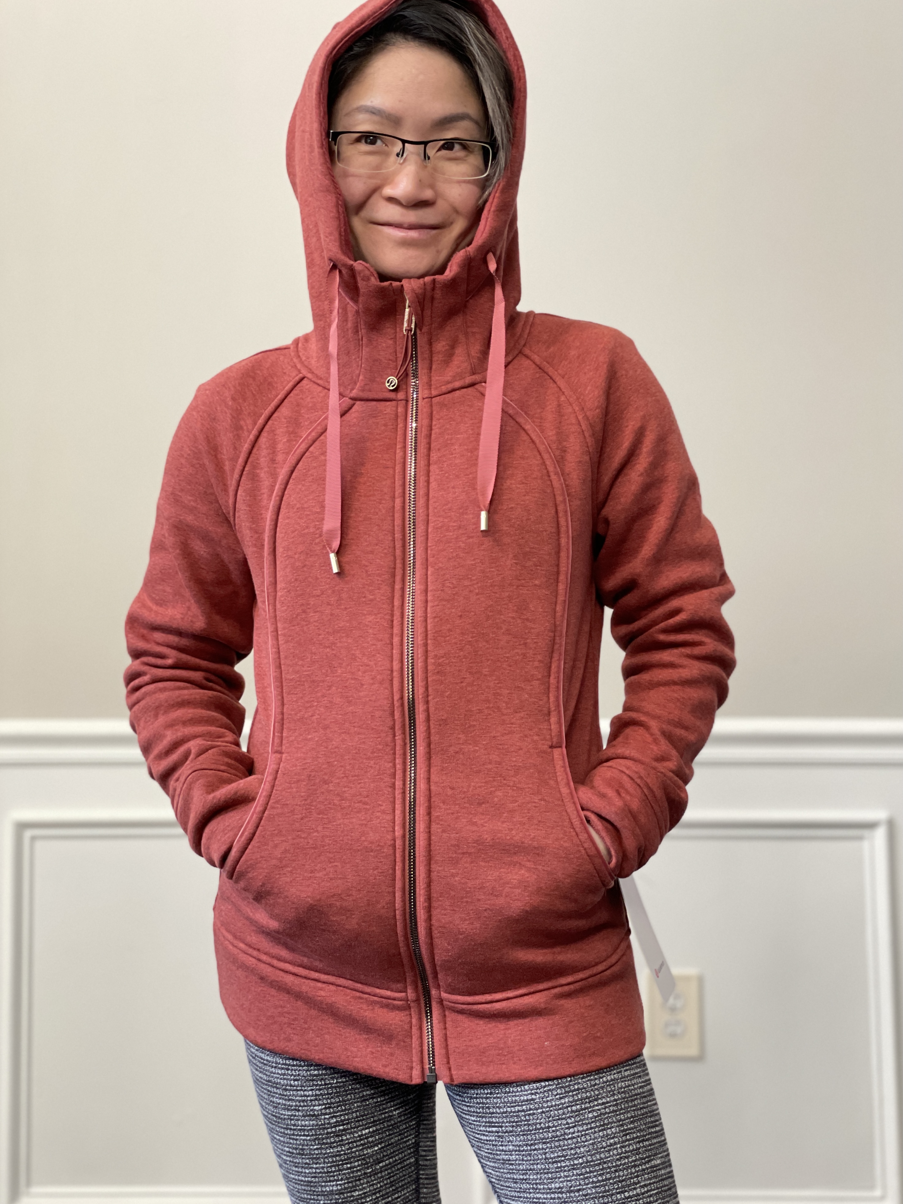 Review! Scuba Hoodie Plush Soft Heathered Cranberry