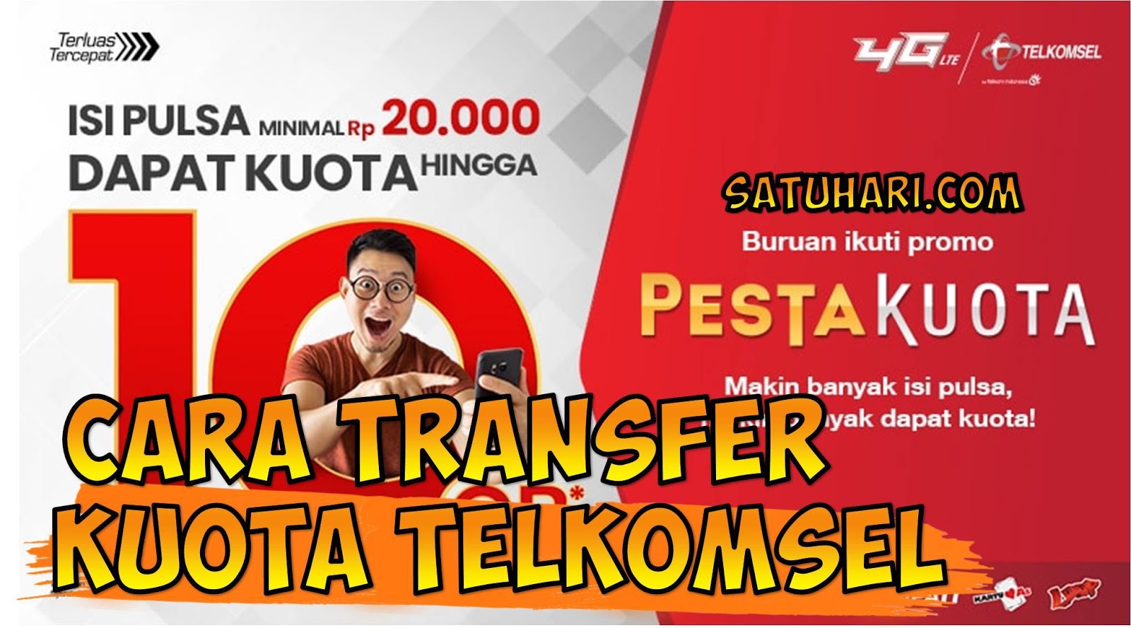 √⊕ BARU- Cara Transfer Kuota Telkomsel Indosat 3 XL Axis Smartfren
