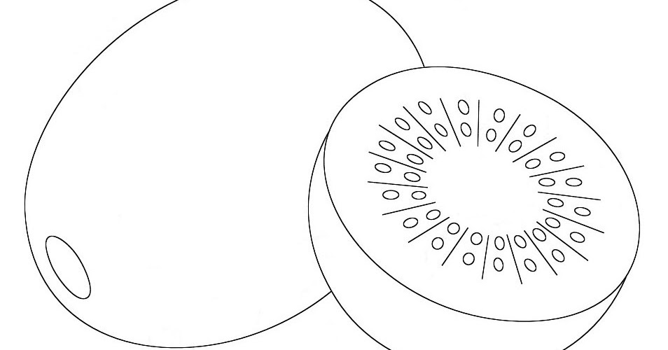 Drawing Cute How to draw a kiwi fruit كيفية رسم فاكهة الكيوي