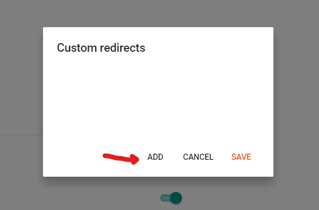 Redirection of the Permalink