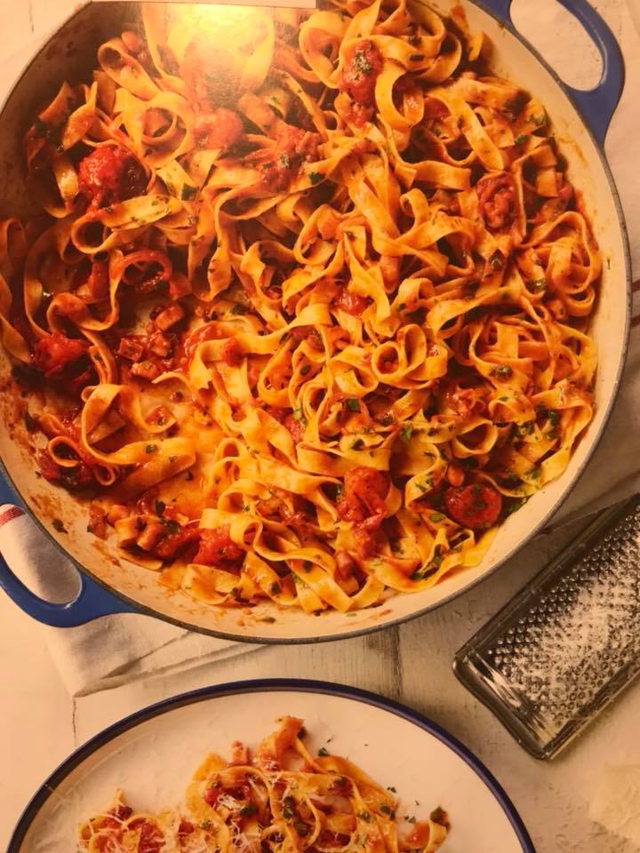 Gino D'Acampo Fettuccine all' Amatriciana