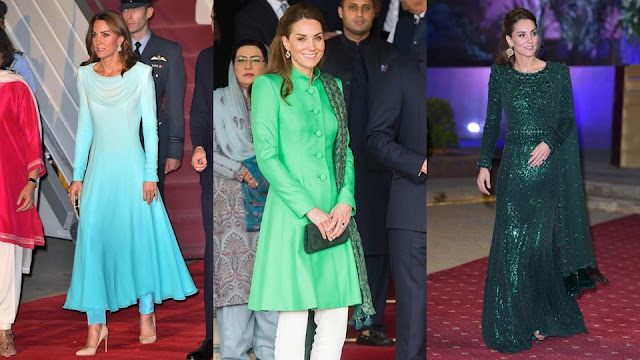 Different Looks of Kate Middleton During Her Pakistan Visit 