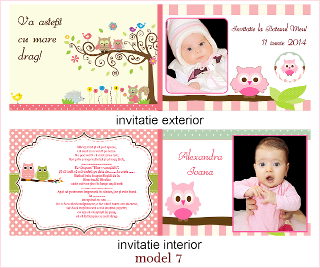 invitatii botez duble