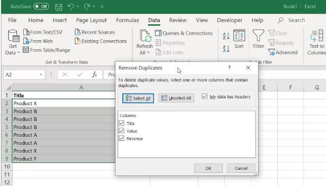 how to remove duplicates in excel