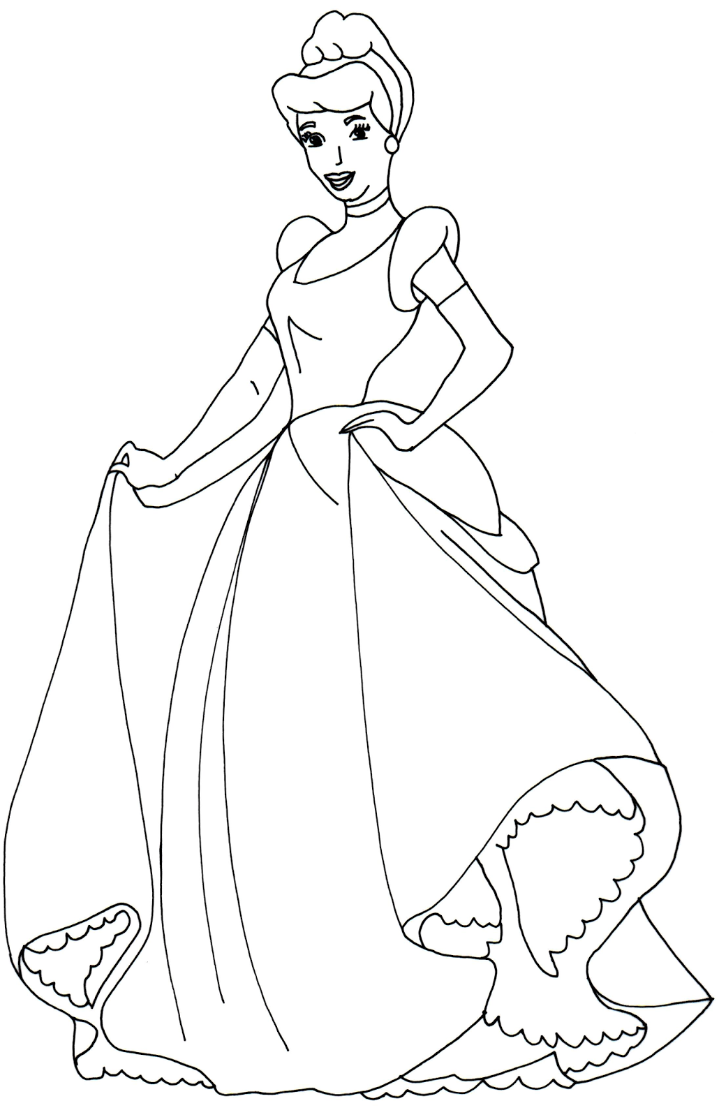 Sofia The First Coloring Pages: Cinderella - Sofia The First Coloring Page