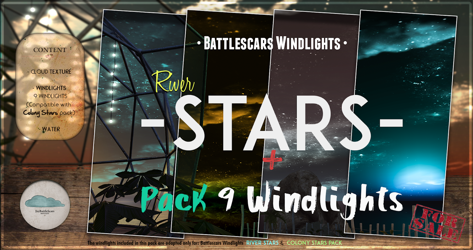 NEW RELEASE: BattleScars Windlights - STARS - RIVER 1.0 (PREMIUM)