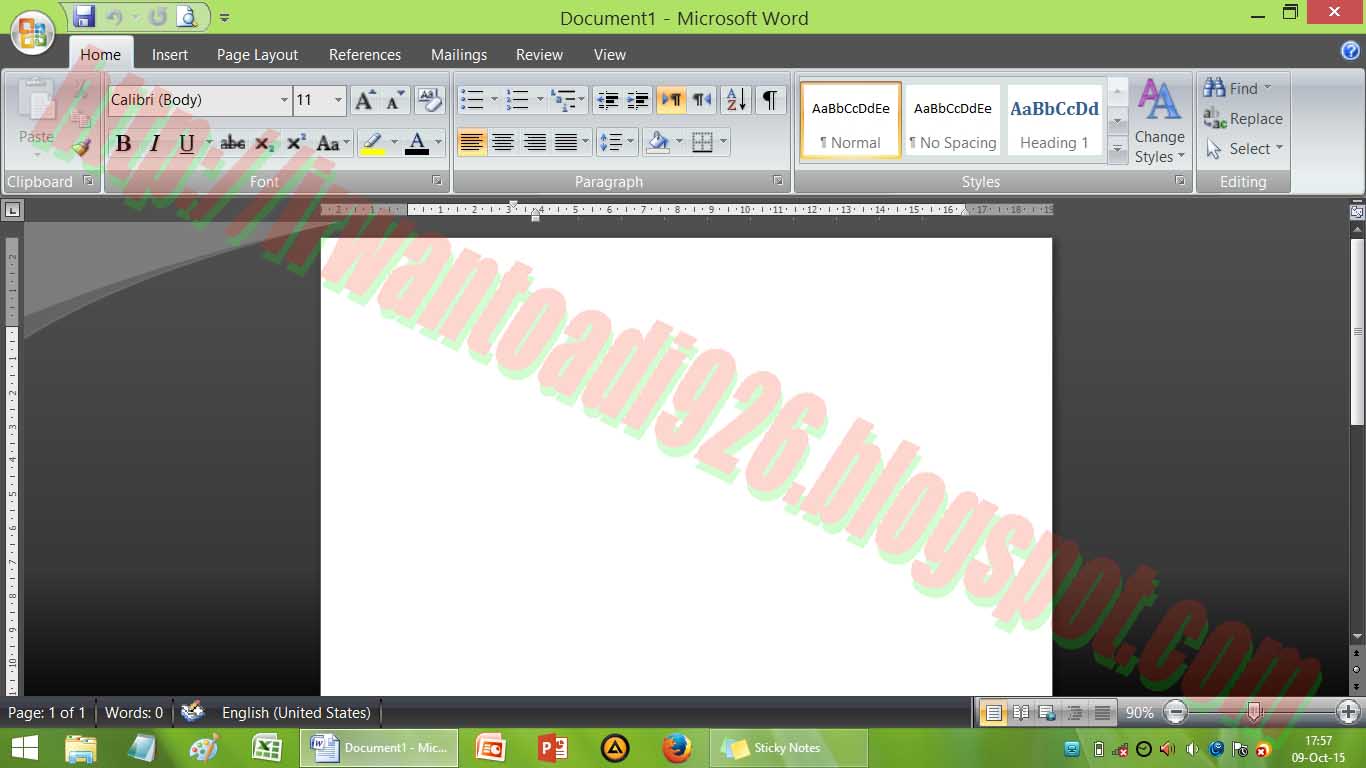 Cara menampilkan garis batas margin pada microsoft office word 2007 ...