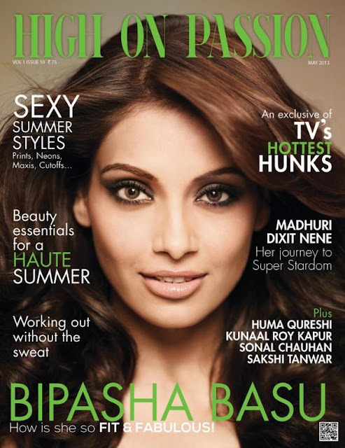 Gorgeous Bipasha Basu on the cover of High On Passion-May issue