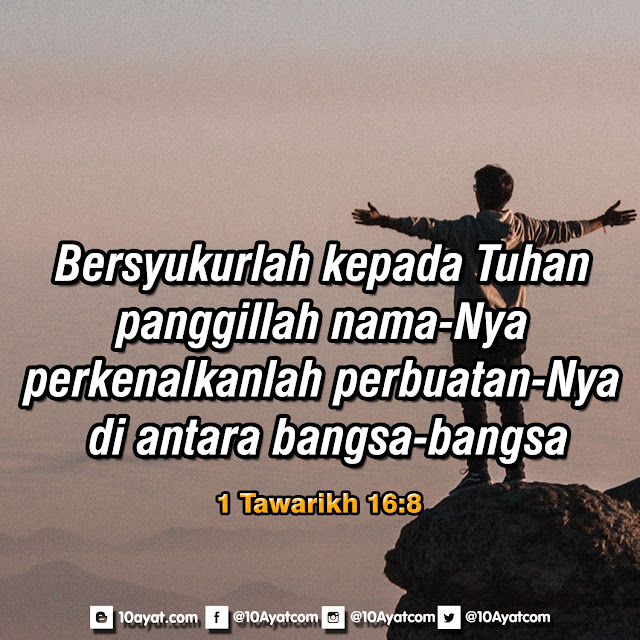 1 Tawarikh 16 8