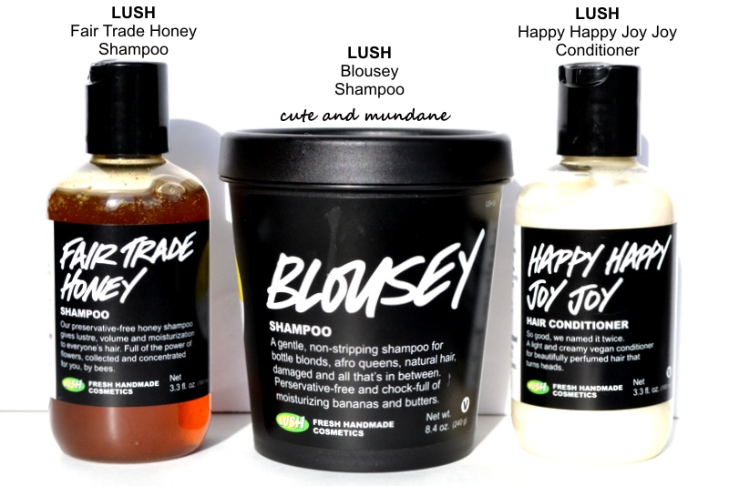 and New Haircare Part 1: Fair Honey shampoo, Blousey shampoo, and Happy Happy Joy Joy conditioner review