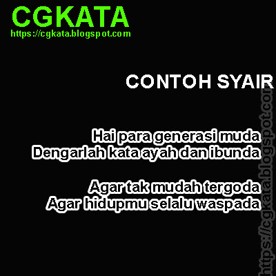 Pantun Syair Apakah Perbedaan Dan Persamaannya Cgkata