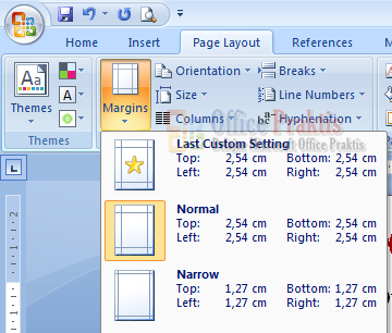 Fungsi Margin Di Ms Word Office Praktis
