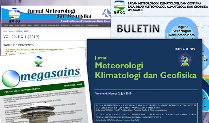 4 Jurnal Nasional Untuk Publikasi Karya Ilmiah Tentang Meteorologi, Klimatologi dan Sains Atmosfer 