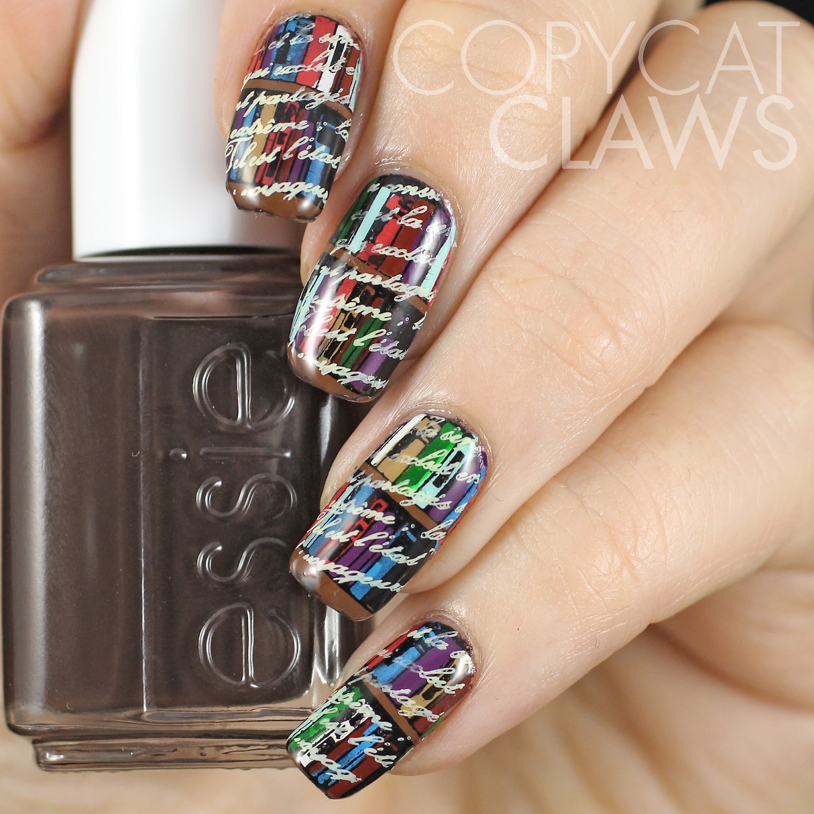 Copycat Claws Bookshelf Stamping Decals