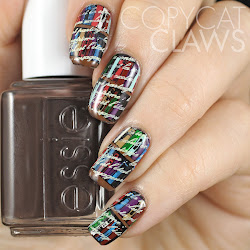 bookshelf stamping decals nail