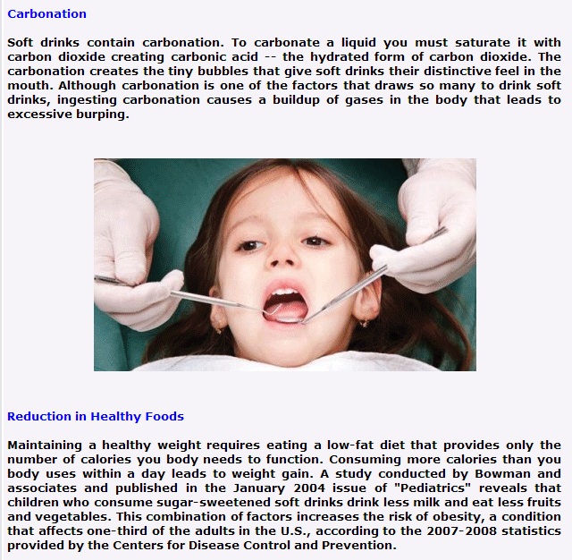 Just Articles The Disadvantages Of Soft Drinks