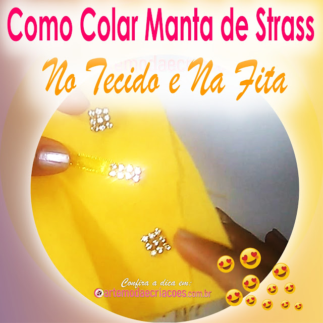 Como Colar Manta de Strass