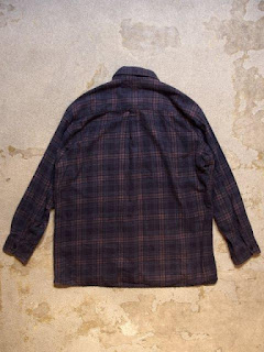 REBUILD BY NEEDLES "Ribbon Flannel Shirt - Indigo Dye & Black Dye" Fall/Winter 2015 SUNRISE MARKET