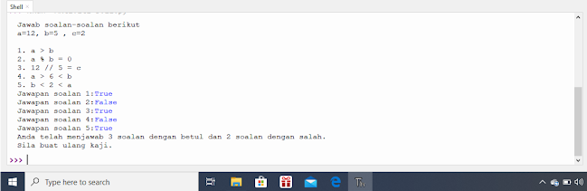 Ask Tingkatan 2 Aktiviti 3.11(Thonny）