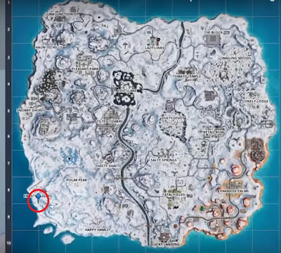 Fortnite, Banner Location Map, Week 8, Season 7