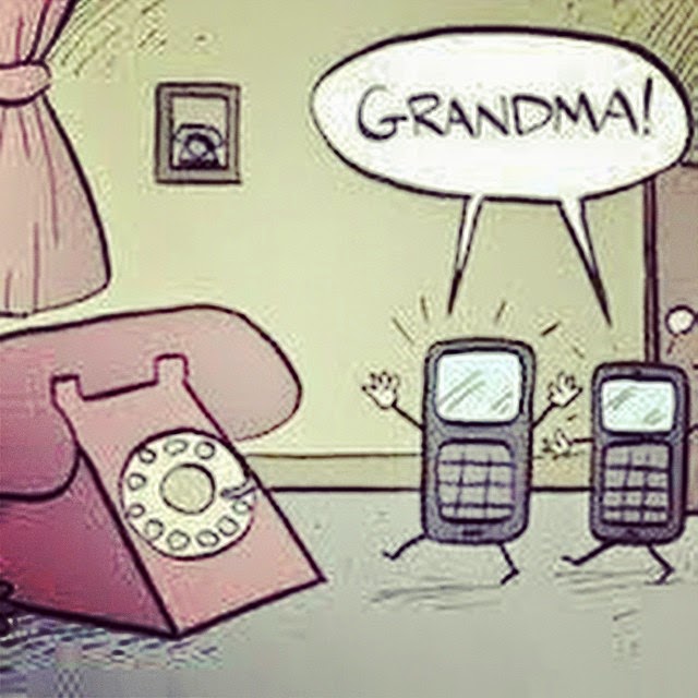 Funny telephone picture