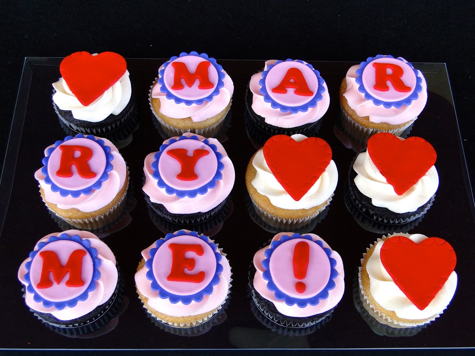 Baking Maniac GF Cupcakes for a Proposal )