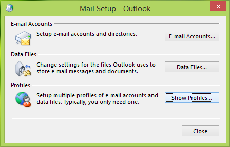No se puede iniciar Microsoft Outlook 3